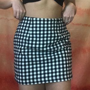 Checkered skirt